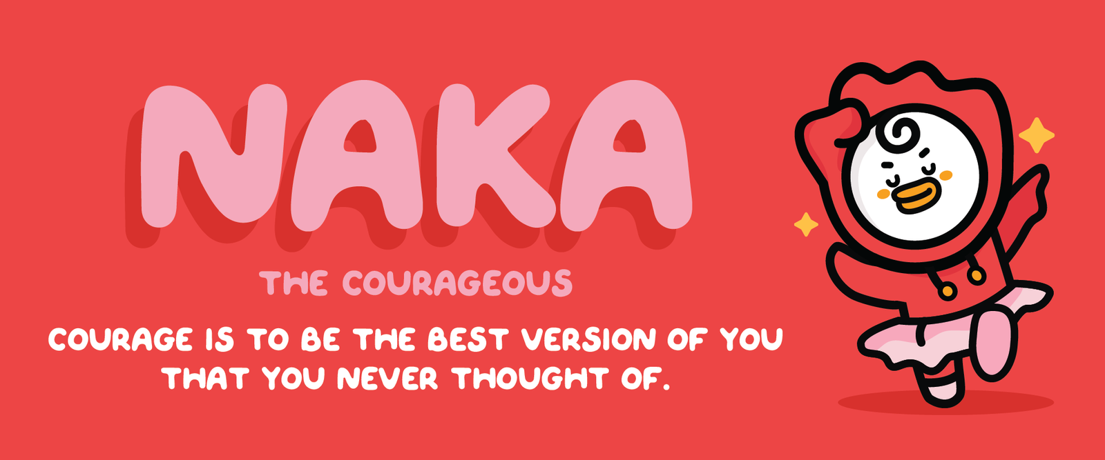 Jenaka learning space mascot Naka